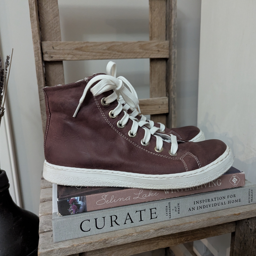 High-Top Leather Sneakers by Chacal